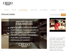Tablet Screenshot of credobaldai.lt